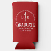 Rode Osteopathische Medische School Graduation Par Seltzer Blikjeskoeler (Achterkant)