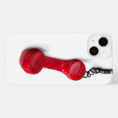 Rode oude school telefoon handset Case-Mate iPhone case (Achterkant (horizontaal))