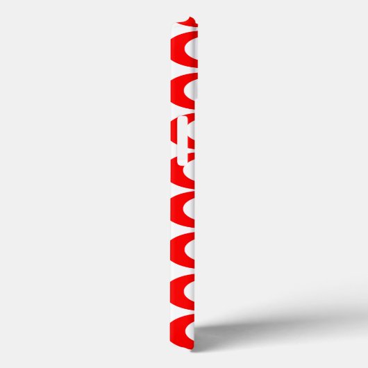 Rode ovale stralen Case-Mate iPhone case (Achterkant / Rechts)