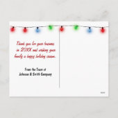 Rode overdekte kerstbrug in het winterbos feestdagenkaart (Achterkant)