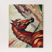 Rode Paard 500 Stuk Puzzel Legpuzzel (Verticaal)