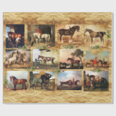 RODE PAARD CADEAUPAPIER (Vlak)