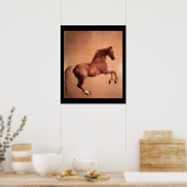 RODE PAARD POSTER (Keuken)