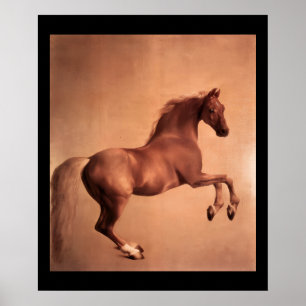 RODE PAARD POSTER