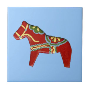 Rode paard tegel tegeltje