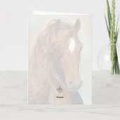 Rode Paard - Wenskaart Kaart (Achterkant)