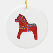 Rode paarden keramisch ornament (Achterkant)