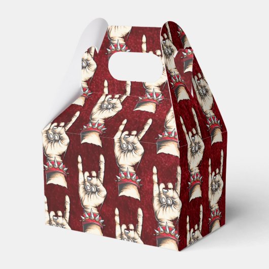 Rode paarden omhoog bedankdoosjes (Achterkant)