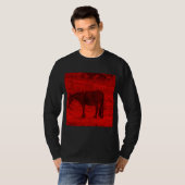Rode paarden t-shirt (Voorkant volledig)