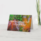 Rode paardenbladeren kaart (Voorkant)