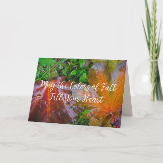 Rode paardenbladeren kaart (Voorkant)