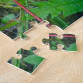 Rode paardenbladeren legpuzzel (Zijkant)