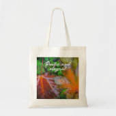 Rode paardenbladeren tote bag (Voorkant)