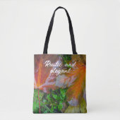 Rode paardenbladeren tote bag (Voorkant)