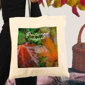 Rode paardenbladeren tote bag