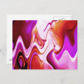 Rode Paars Briefkaart (Voorkant / Achterkant)