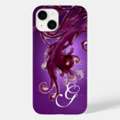 RODE PAARSE BERRIA EN MONOGRAM VAN ZWEEKDIEREN Case-Mate iPhone CASE (Achterkant)