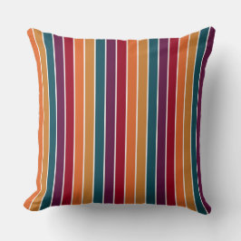 RODE PAARSE BLAUWGROEN ORANJE GELE STREPEN KUSSEN