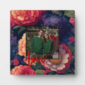 rode paarse bloemenfoto template fotoplaat (Voorkant)