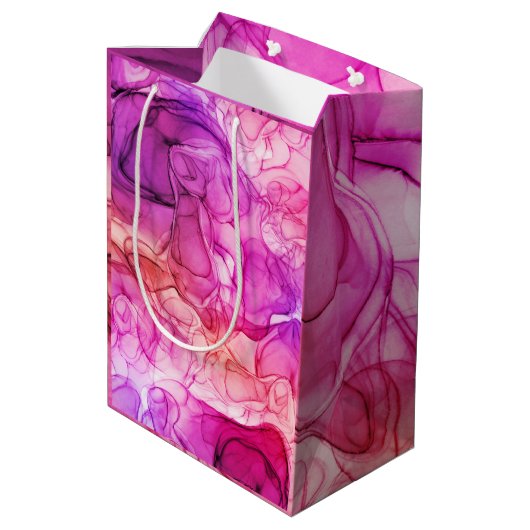 Rode paarse dromen medium cadeauzakje (Achterkant Gekanteld)