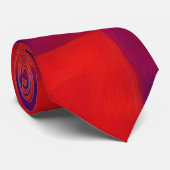 Rode Paarse en Blauwe Coole Das (Opgerold)