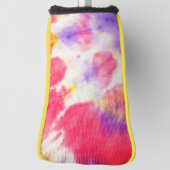 Rode paarse gele stropdas kleurstof v1 golfheadcover (Draai 90)