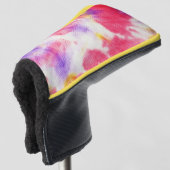 Rode paarse gele stropdas kleurstof v1 golfheadcover (3/4 voorkant)