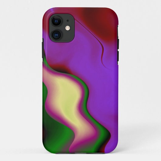 Rode Paarse groene Abstracte achtergrond Case-Mate iPhone Case (Achterkant)