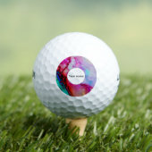 Rode paarse groene inkt golfballen (Insitu Shirt)