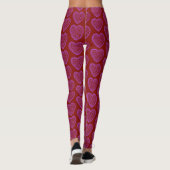 Rode paarse Leggings (Achterkant)