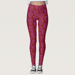 Rode paarse Leggings