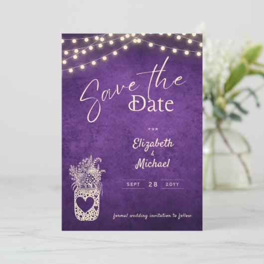 Rode Paarse Metselpot Bewaar Data Digitale Print Kaart (Staand voorkant)