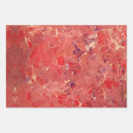 Rode Paarse papierbladen voor het verpakken van cr Inpakpapier Vel