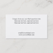 Rode Paarse  Visitekaartje voor kleding (Achterkant)