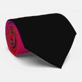 Rode paarse zwarte eenvoudige vervagende stropdas (Opgerold)