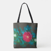 Rode paasbloem tote bag (Achterkant)