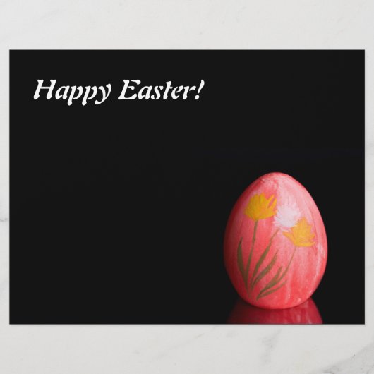 Rode paaseieren flyer (Voorkant)