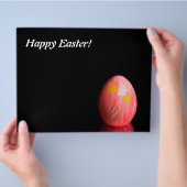 Rode paaseieren flyer (Hand)