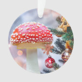 Rode paddenstoel Acrylversiering Ornament (voorkant)