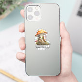Rode Paddenstoel Bos Sticker (Telefoon)