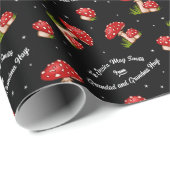 Rode paddenstoel cadeaupapier (Rol Hoek)