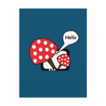 Rode paddenstoel Gezegde Hallo van televisie