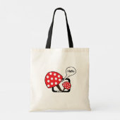 Rode paddenstoel Gezegde Hallo van televisie Tote Bag (Achterkant)