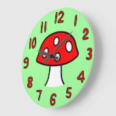 Rode paddenstoel grote klok (Hoek)