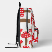 Rode paddenstoel Kutbodempatroon Bedrukte Rugzak (Links)