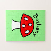 Rode paddenstoel naam Jigzaag Puzzle Legpuzzel (Horizontaal)