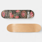 Rode paddenstoel persoonlijk skateboard (Horizontaal)