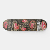 Rode paddenstoel persoonlijk skateboard (Horizontaal)