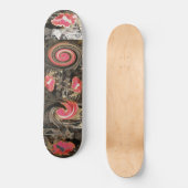Rode paddenstoel persoonlijk skateboard (Voorkant)
