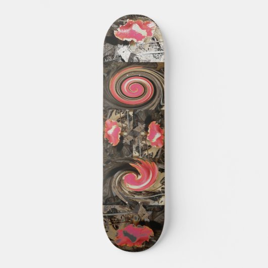 Rode paddenstoel persoonlijk skateboard (Voorkant)